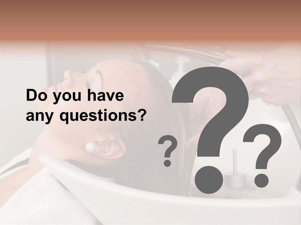 Beauty Hair Faucet PowerPoint Template