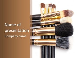 Makeup Paintbrush Make PowerPoint Template