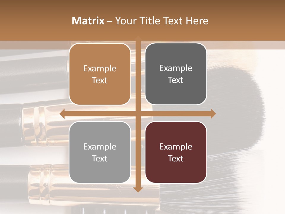 Makeup Paintbrush Make PowerPoint Template