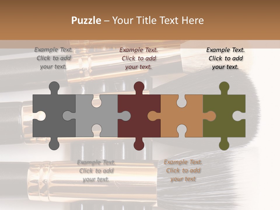 Makeup Paintbrush Make PowerPoint Template