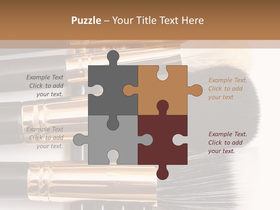 Makeup Paintbrush Make PowerPoint Template