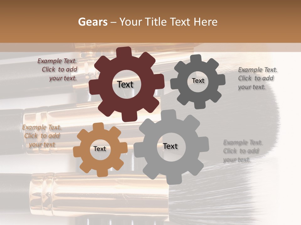 Makeup Paintbrush Make PowerPoint Template