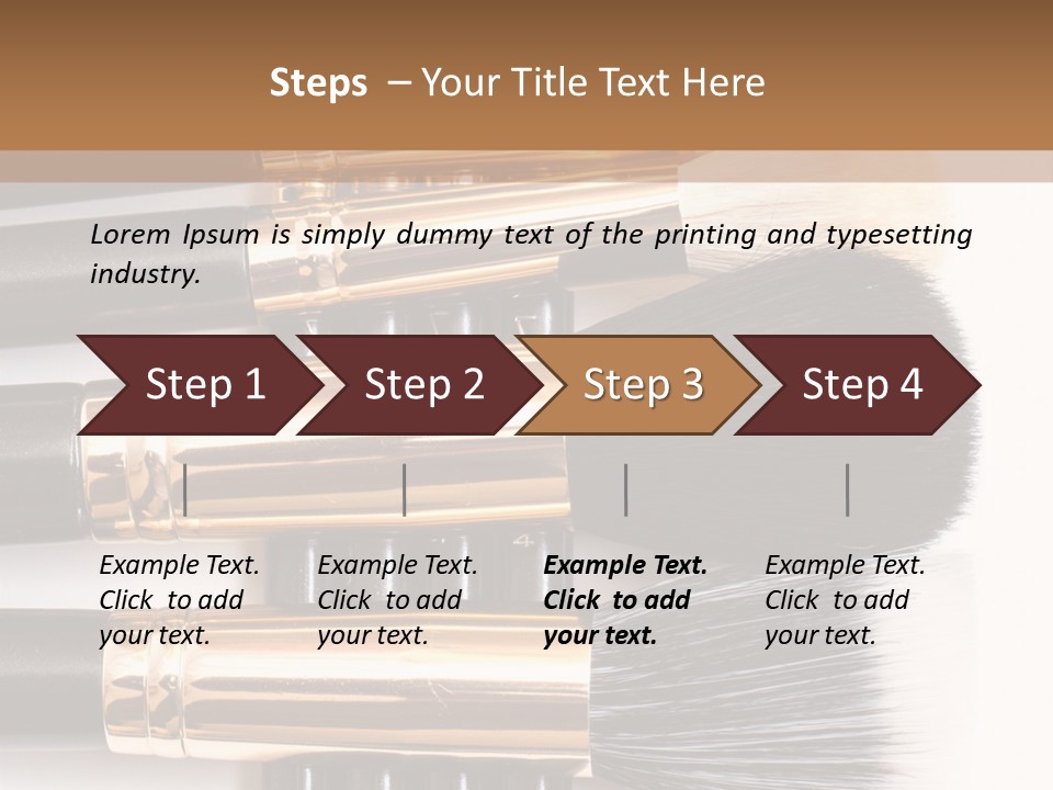 Makeup Paintbrush Make PowerPoint Template