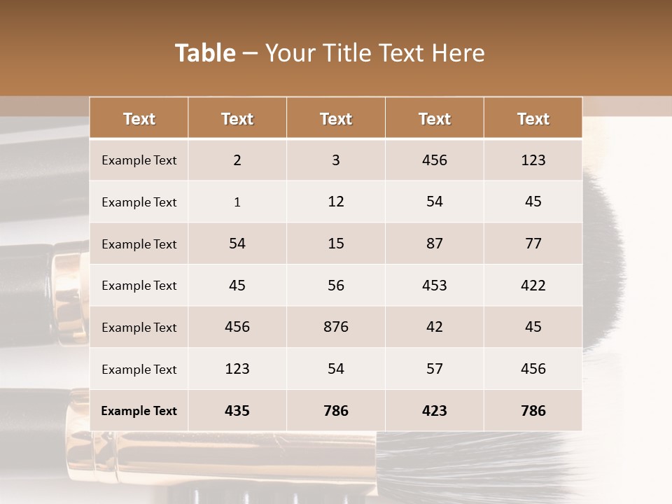 Makeup Paintbrush Make PowerPoint Template