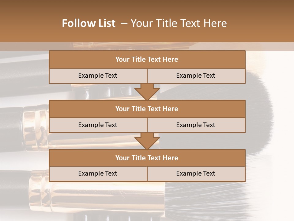 Makeup Paintbrush Make PowerPoint Template