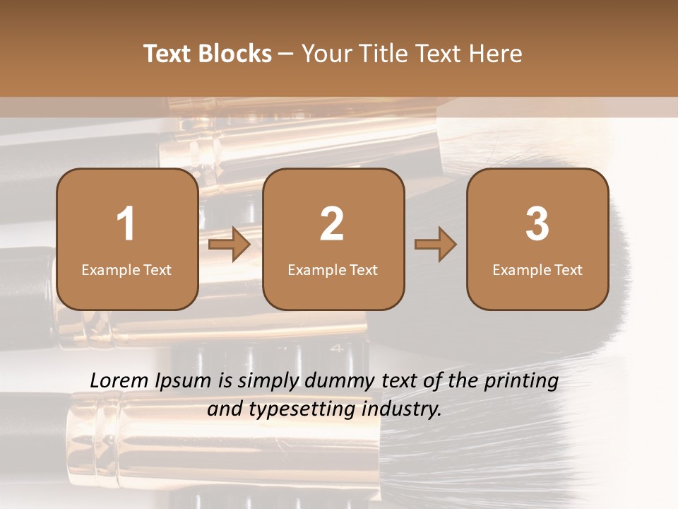 Makeup Paintbrush Make PowerPoint Template