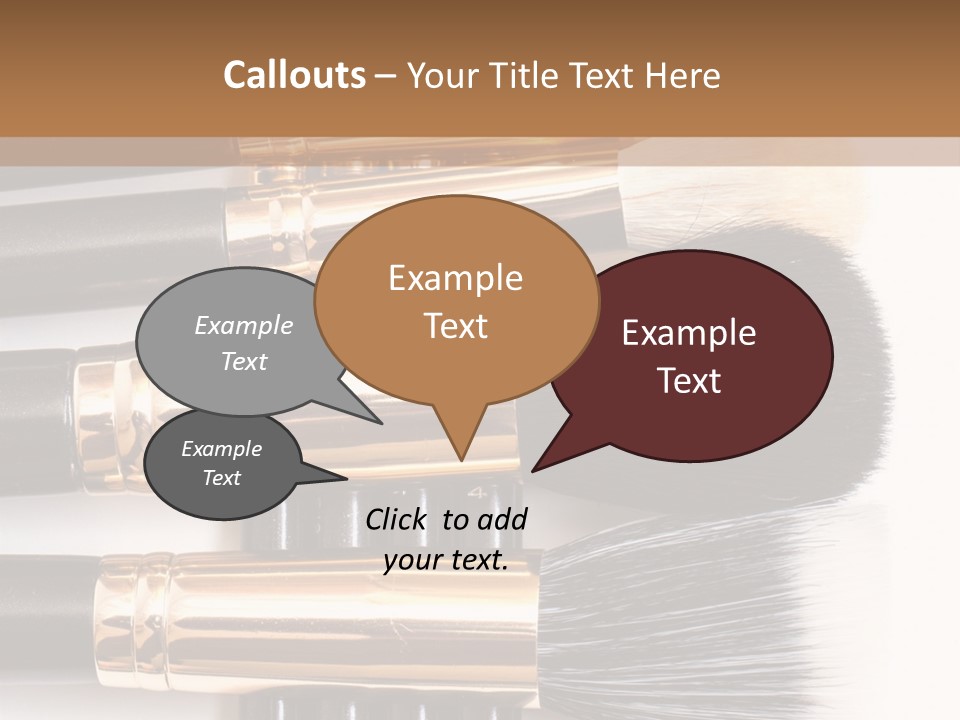 Makeup Paintbrush Make PowerPoint Template