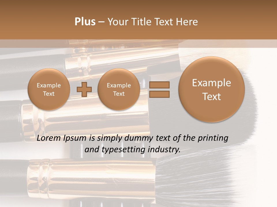Makeup Paintbrush Make PowerPoint Template