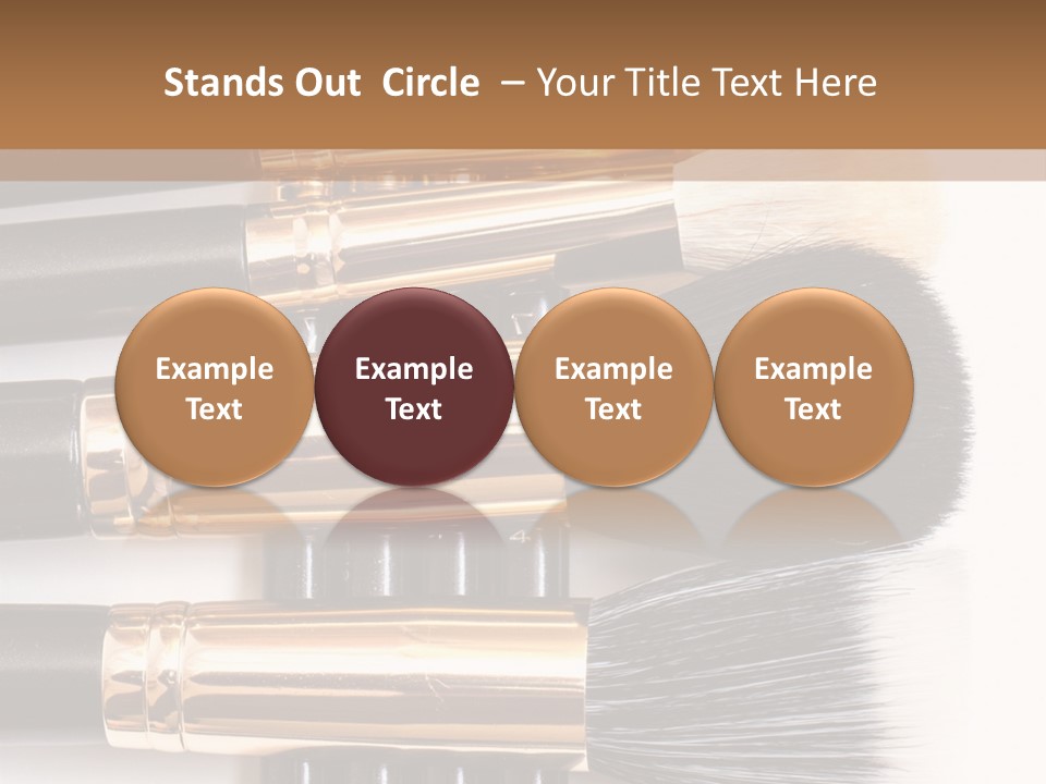 Makeup Paintbrush Make PowerPoint Template