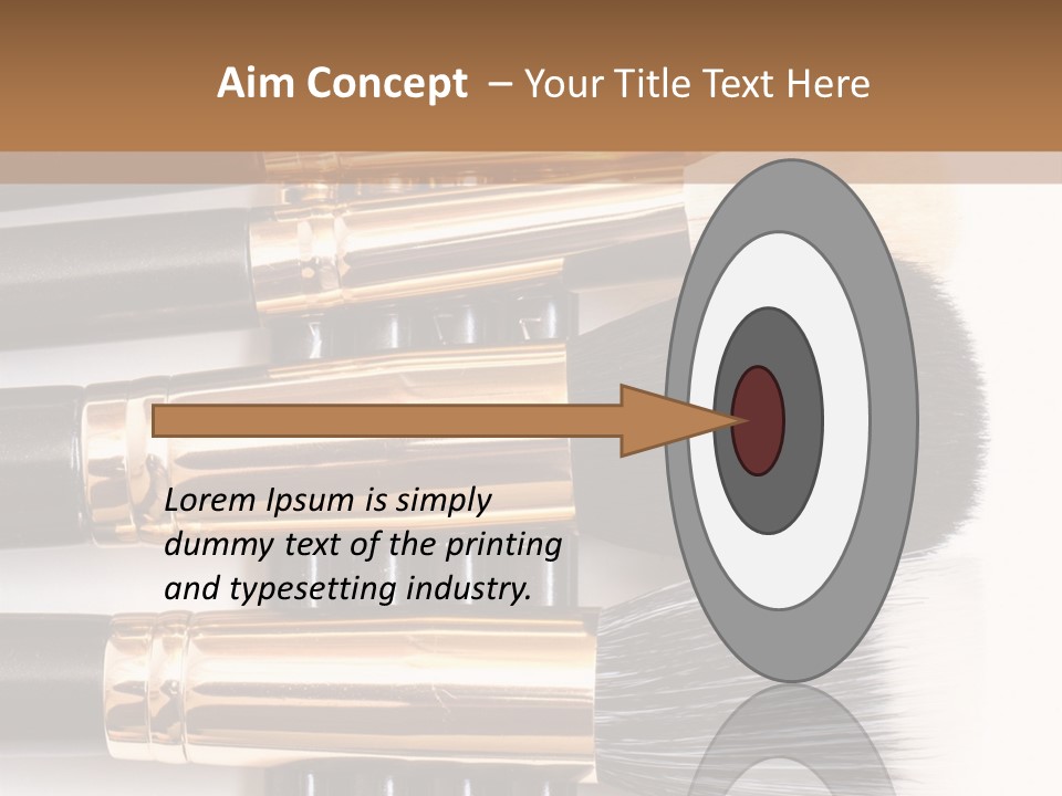 Makeup Paintbrush Make PowerPoint Template