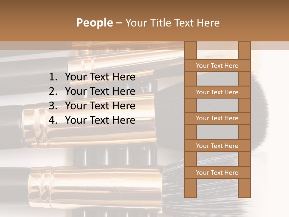 Makeup Paintbrush Make PowerPoint Template