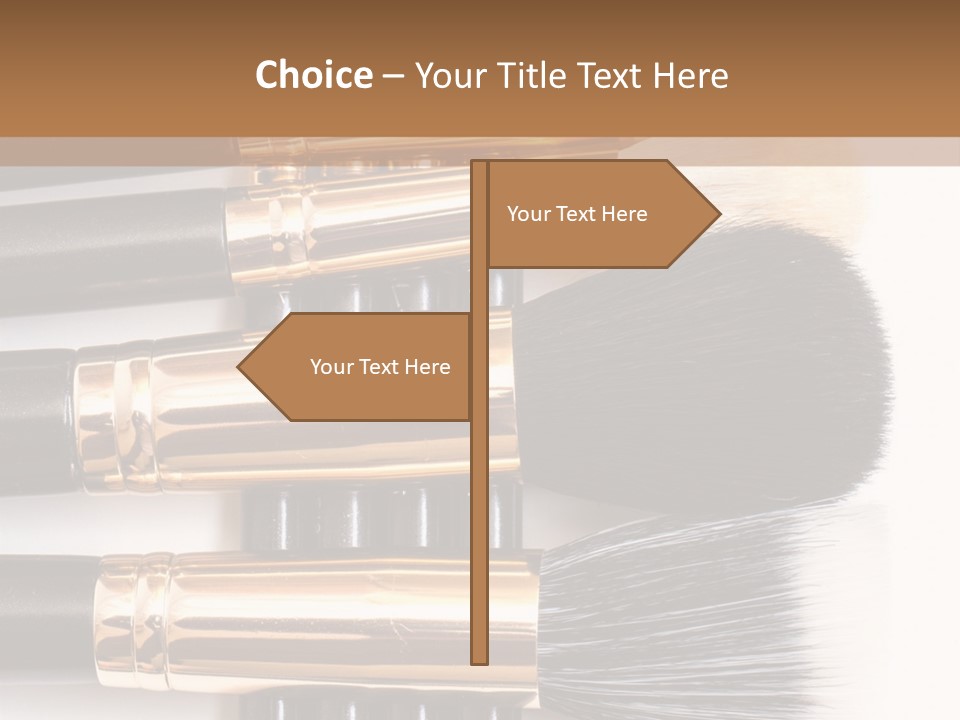 Makeup Paintbrush Make PowerPoint Template