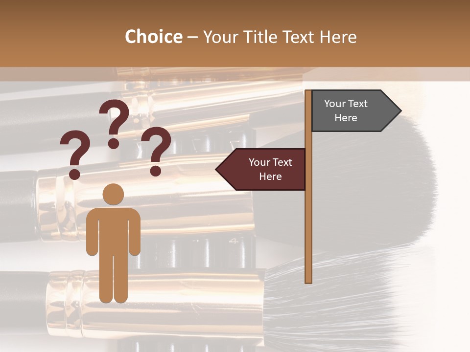 Makeup Paintbrush Make PowerPoint Template
