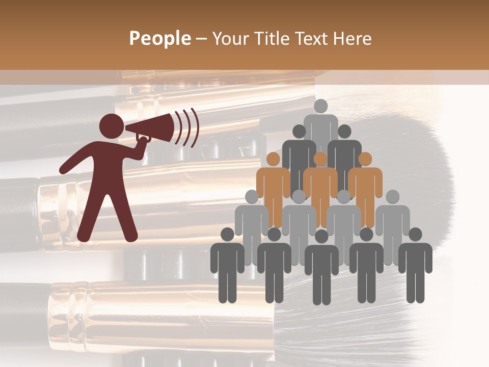 Makeup Paintbrush Make PowerPoint Template