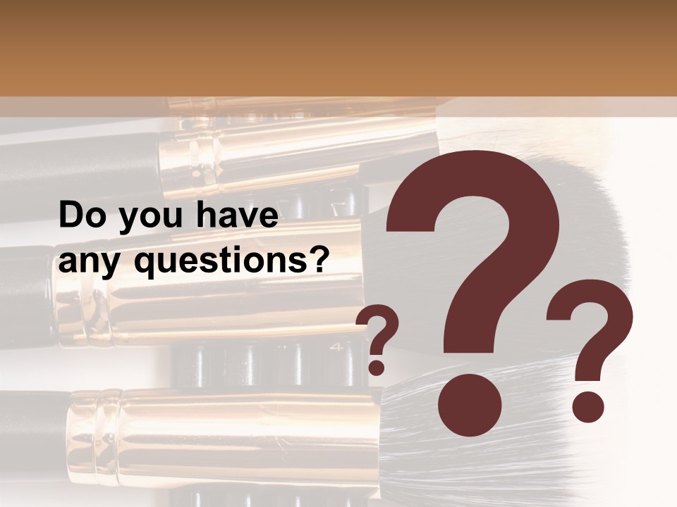 Makeup Paintbrush Make PowerPoint Template