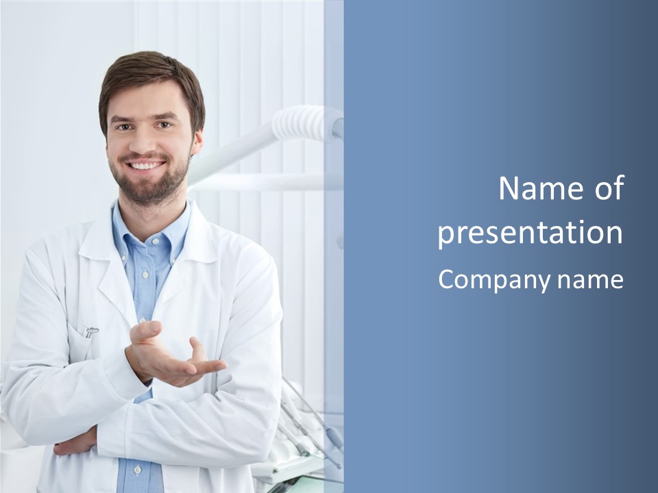 Smile Portrait Medical PowerPoint Template