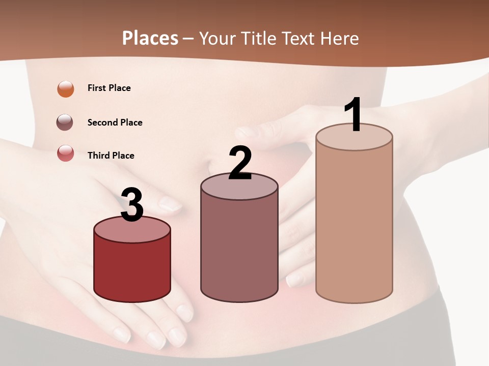 Caucasian Portrait Cute PowerPoint Template