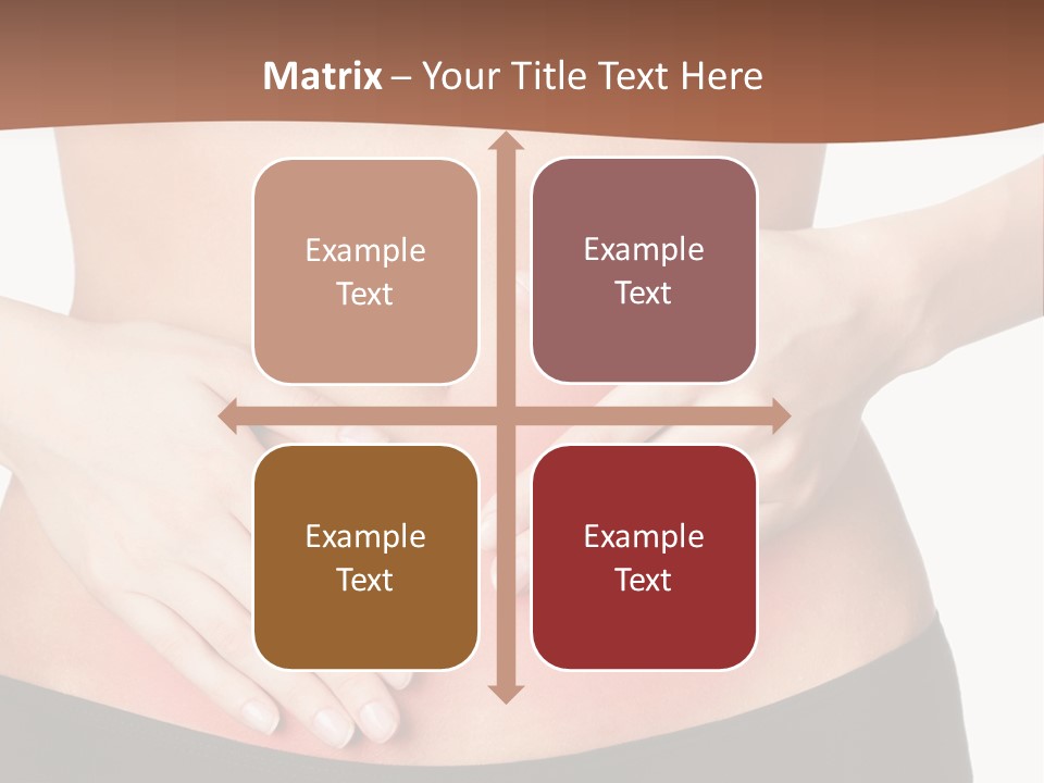 Caucasian Portrait Cute PowerPoint Template