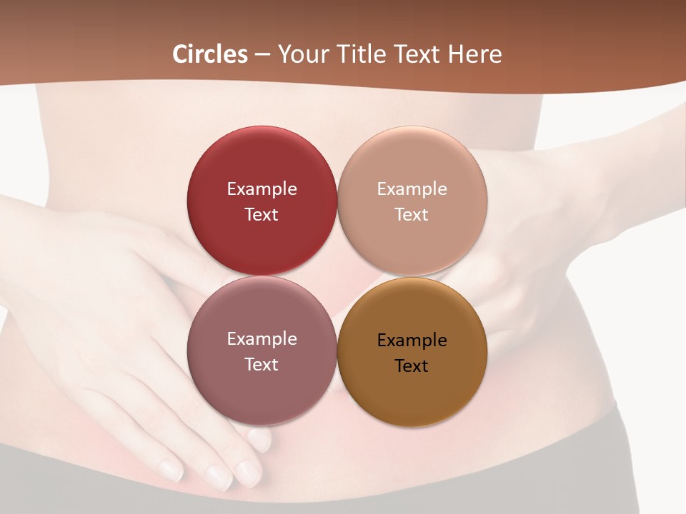 Caucasian Portrait Cute PowerPoint Template