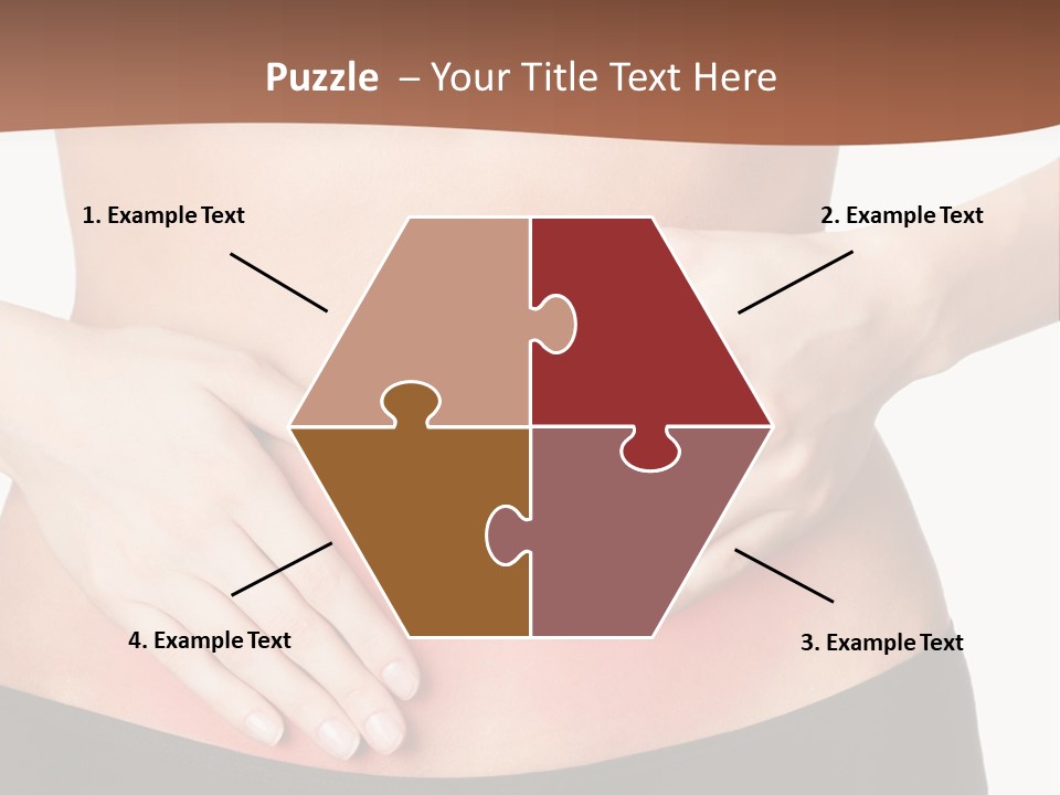 Caucasian Portrait Cute PowerPoint Template