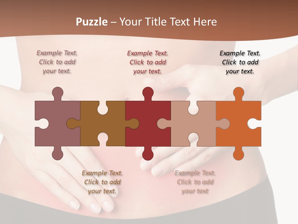 Caucasian Portrait Cute PowerPoint Template