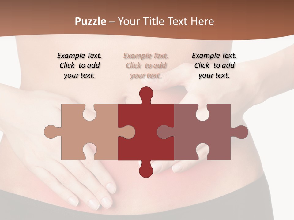 Caucasian Portrait Cute PowerPoint Template