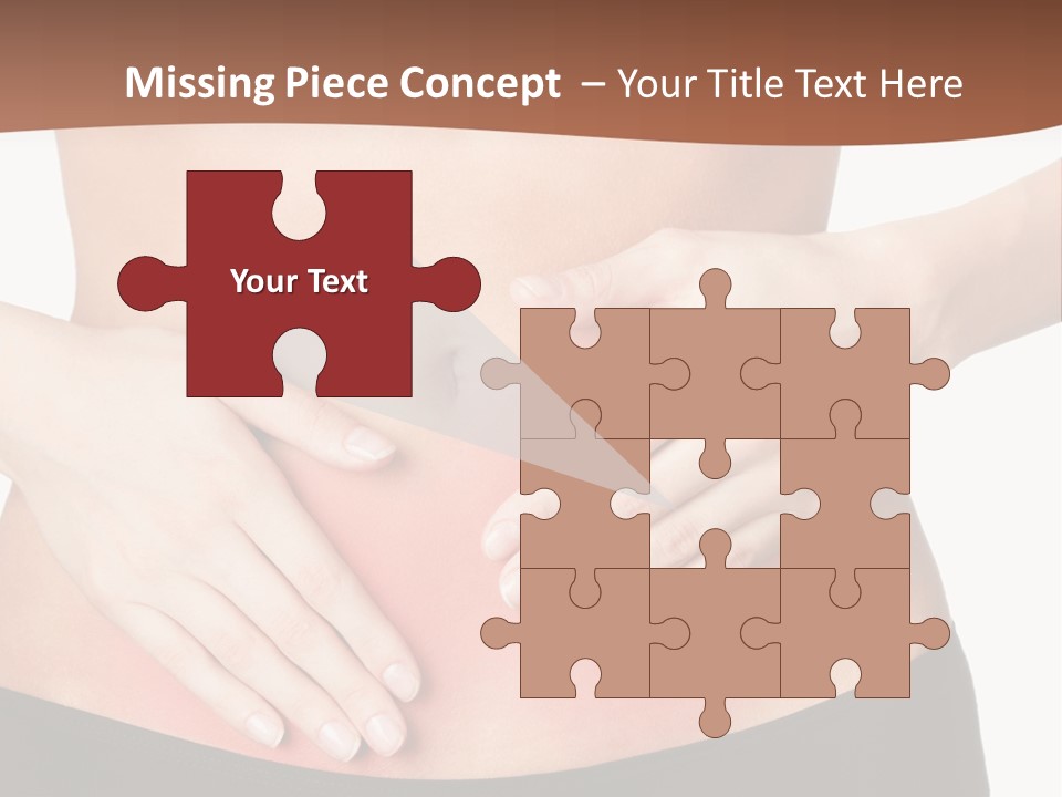 Caucasian Portrait Cute PowerPoint Template