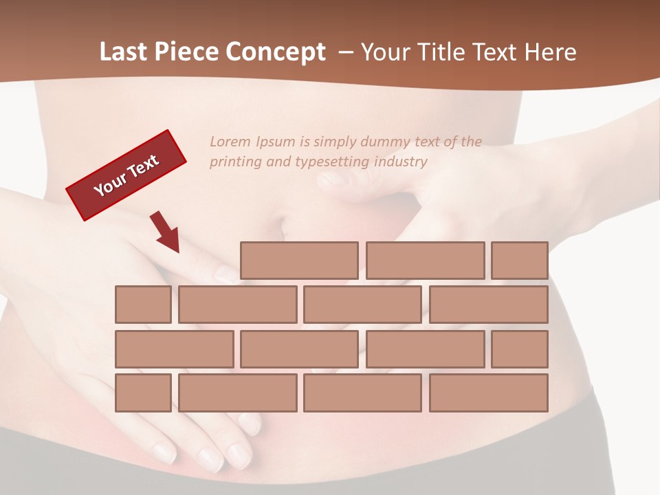 Caucasian Portrait Cute PowerPoint Template