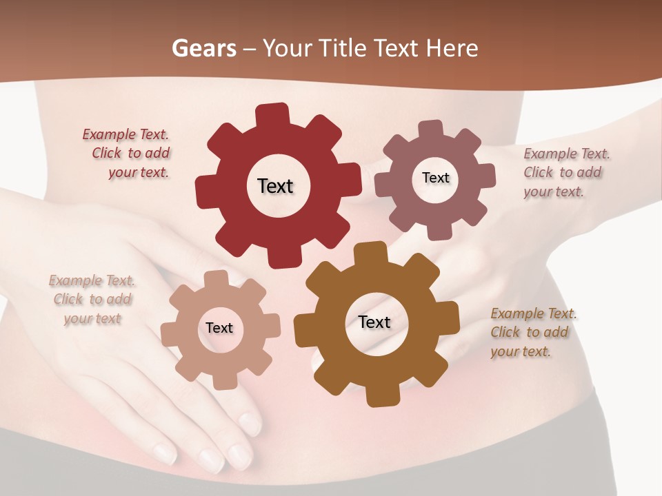 Caucasian Portrait Cute PowerPoint Template