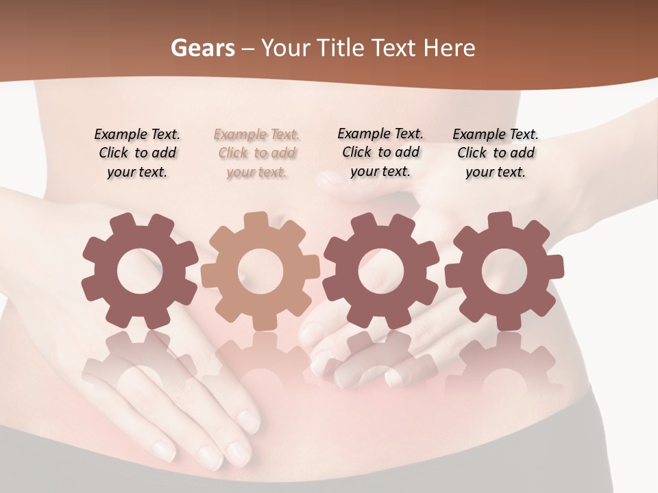 Caucasian Portrait Cute PowerPoint Template