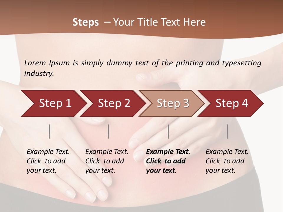 Caucasian Portrait Cute PowerPoint Template