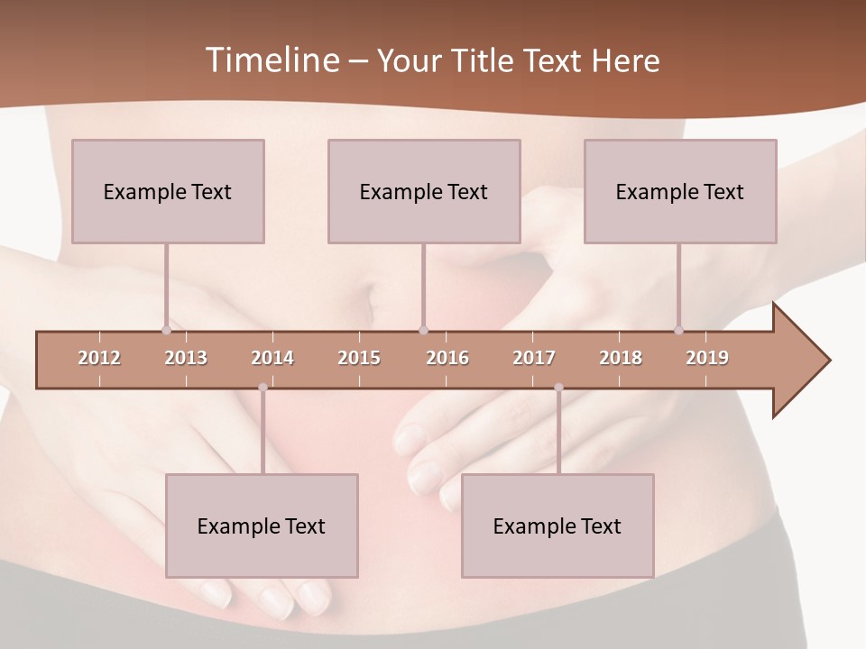 Caucasian Portrait Cute PowerPoint Template