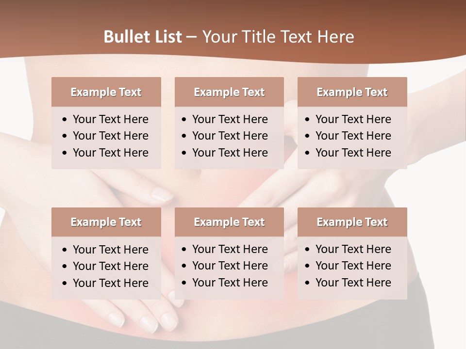 Caucasian Portrait Cute PowerPoint Template