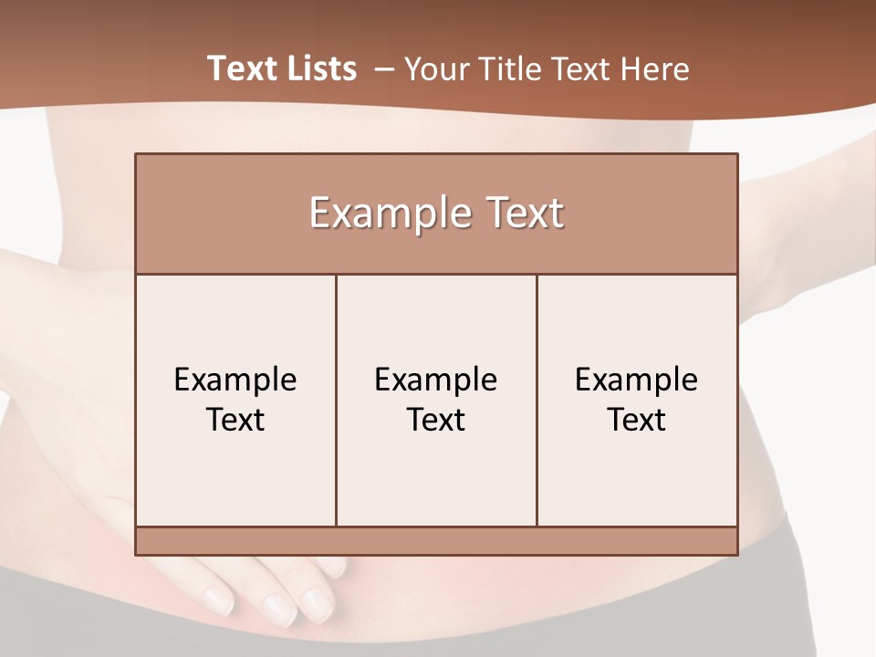 Caucasian Portrait Cute PowerPoint Template