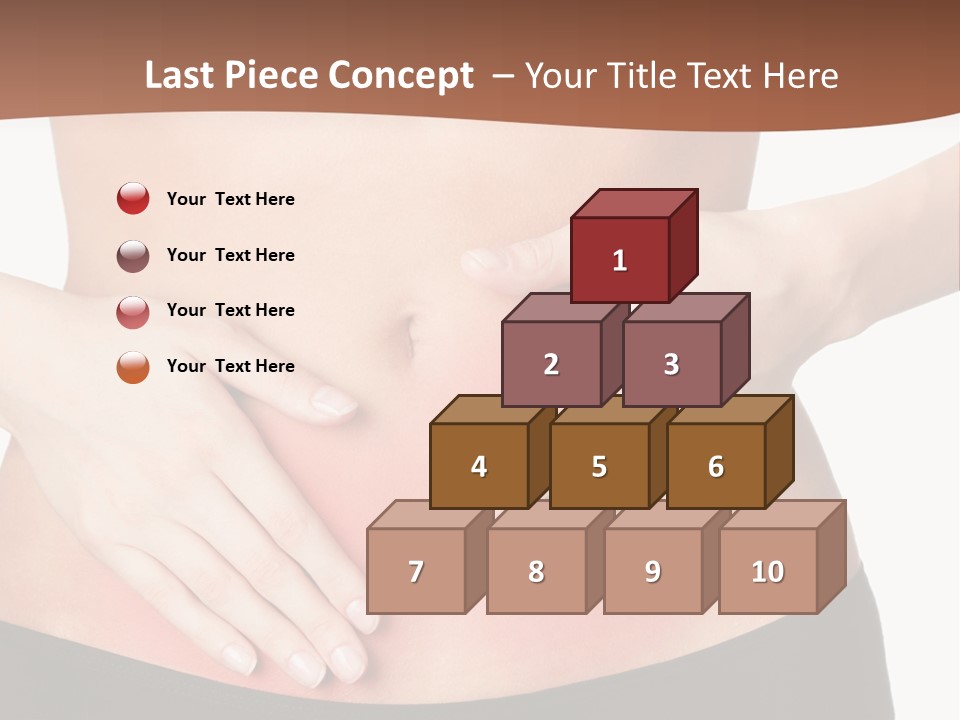 Caucasian Portrait Cute PowerPoint Template