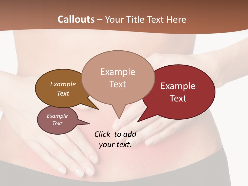 Caucasian Portrait Cute PowerPoint Template