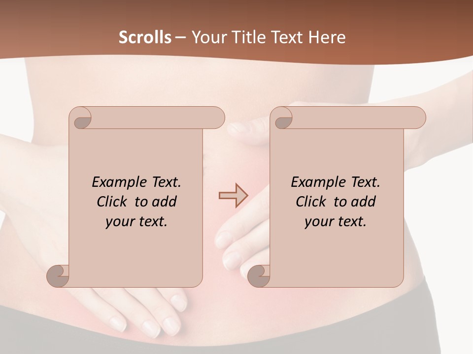 Caucasian Portrait Cute PowerPoint Template