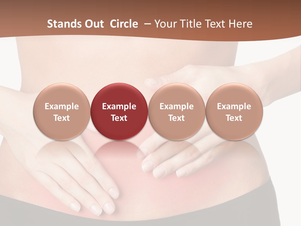 Caucasian Portrait Cute PowerPoint Template