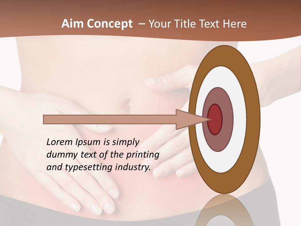 Caucasian Portrait Cute PowerPoint Template