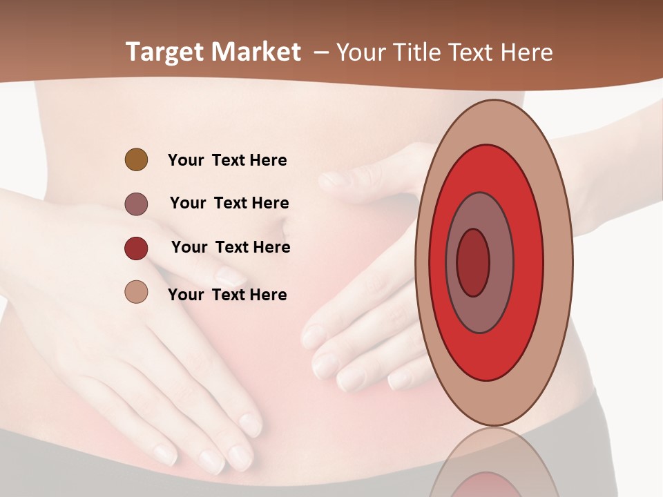 Caucasian Portrait Cute PowerPoint Template