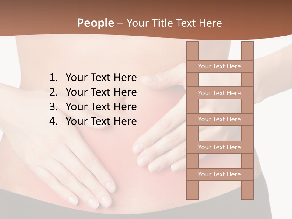 Caucasian Portrait Cute PowerPoint Template