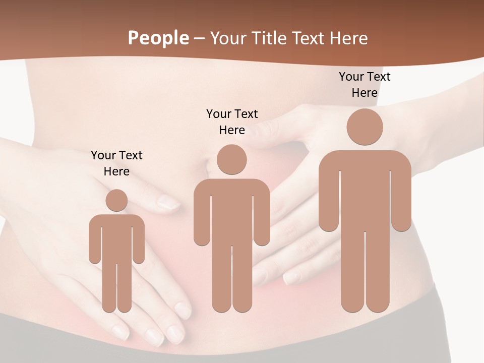 Caucasian Portrait Cute PowerPoint Template