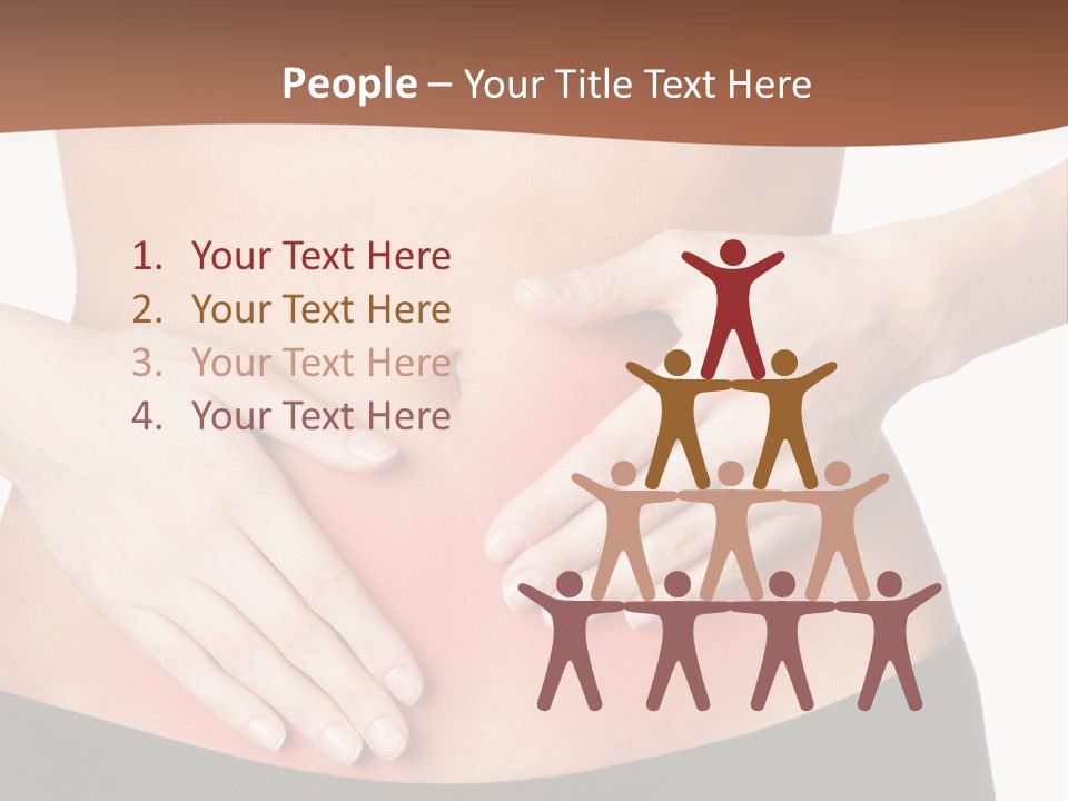 Caucasian Portrait Cute PowerPoint Template