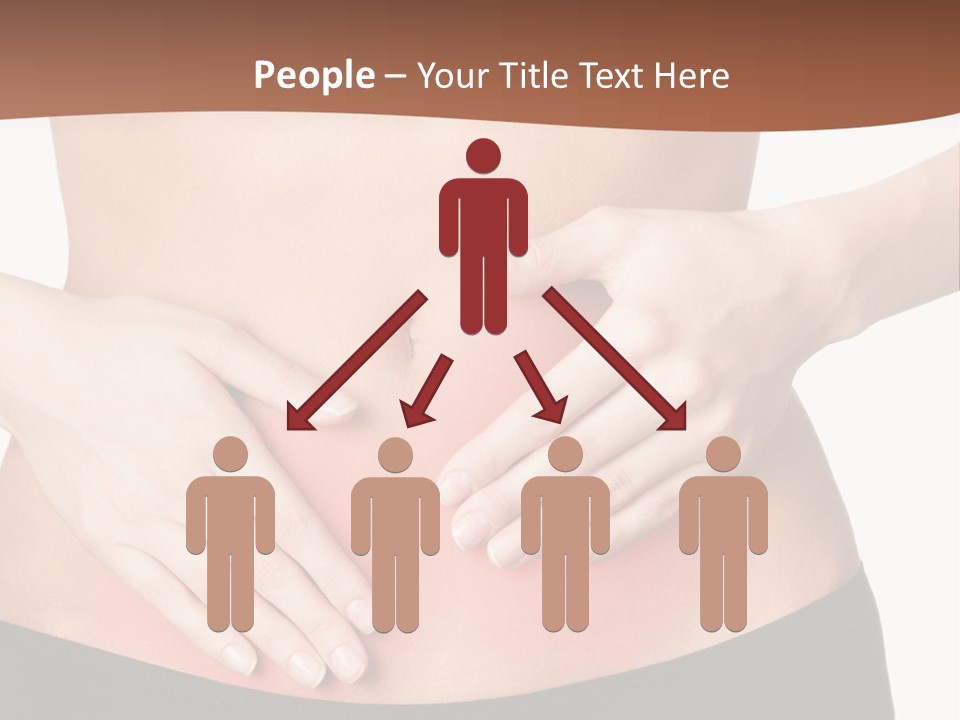 Caucasian Portrait Cute PowerPoint Template