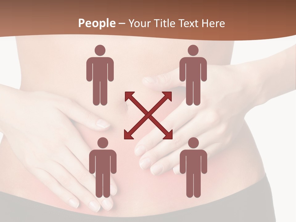 Caucasian Portrait Cute PowerPoint Template