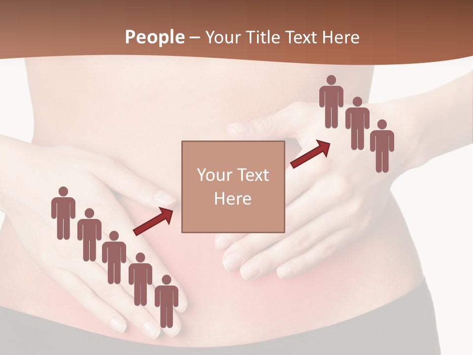 Caucasian Portrait Cute PowerPoint Template