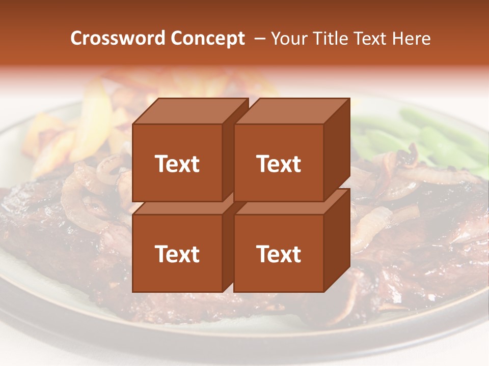 Vegetable Protein Steak PowerPoint Template