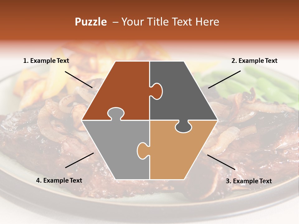 Vegetable Protein Steak PowerPoint Template