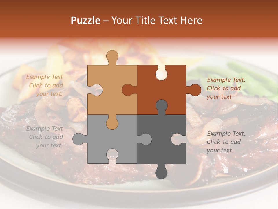 Vegetable Protein Steak PowerPoint Template
