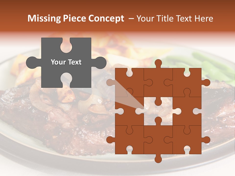 Vegetable Protein Steak PowerPoint Template